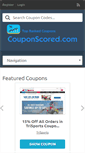 Mobile Screenshot of couponscored.com