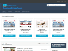 Tablet Screenshot of couponscored.com